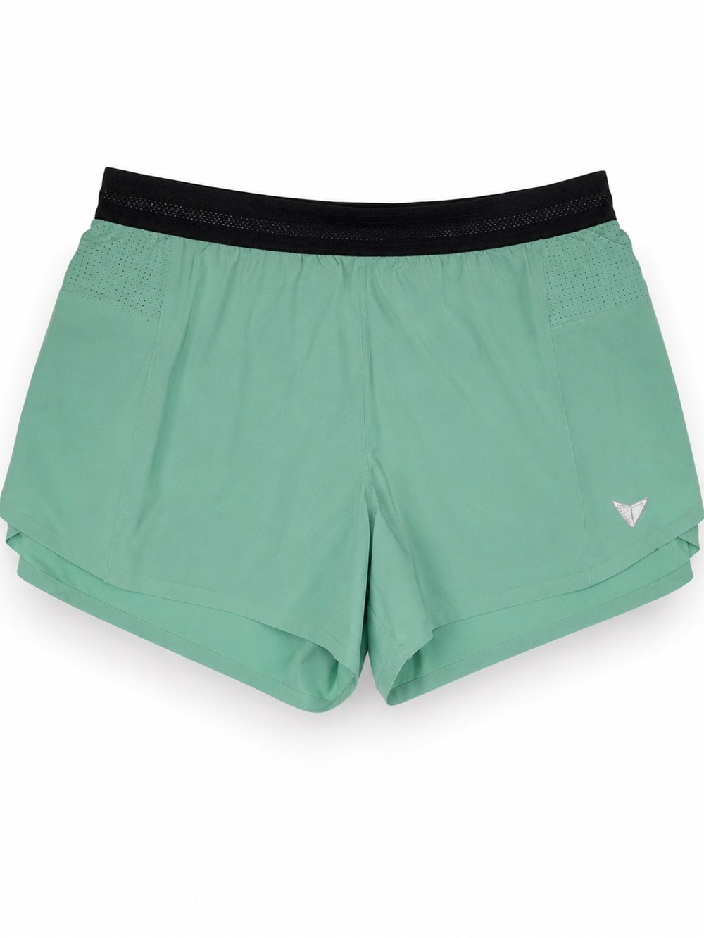 NWT KORSA Accelerate 3” Race Shorts Women’s L Jade Green Running Athletic